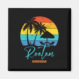 Roatan Honduras Beach Vacation Mat Magnet