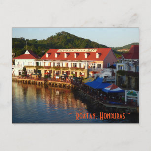 Roatan, Honduras, Coxen Hål Vykort