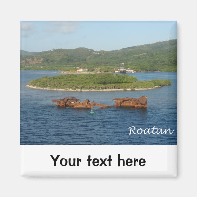 Roatan, Honduras Magnet (Framsidan)