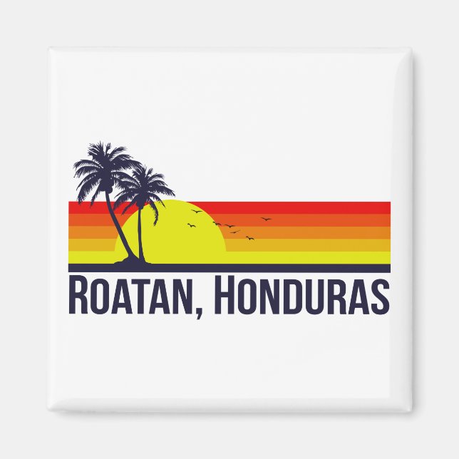 Roatan Honduras Magnet (Framsidan)