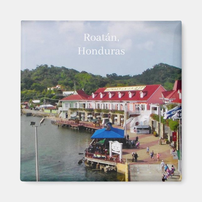 Roatan, Honduras  Magnet (Framsidan)