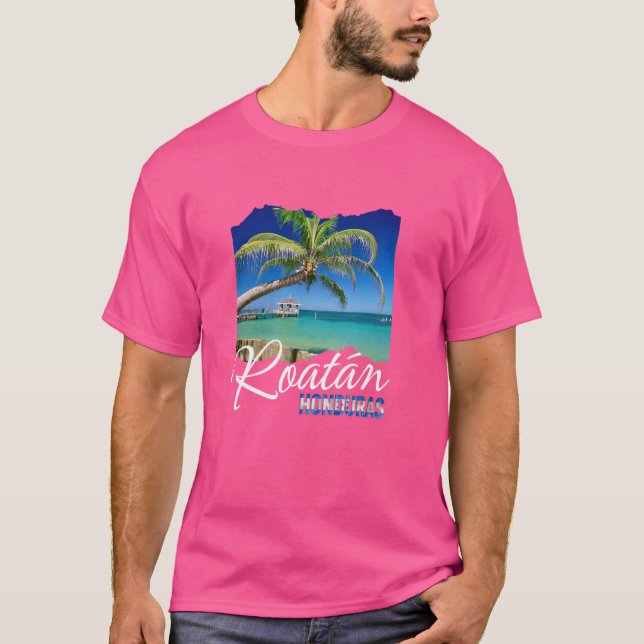 Roatan Honduras Roatan T Shirt (Framsida)