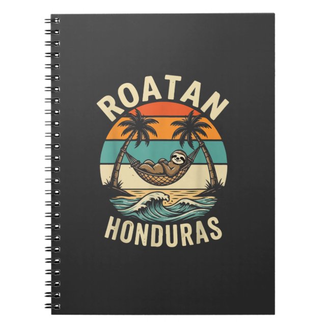 Roatan Honduras Senguida T-Shirt Anteckningsbok (Framsidan)