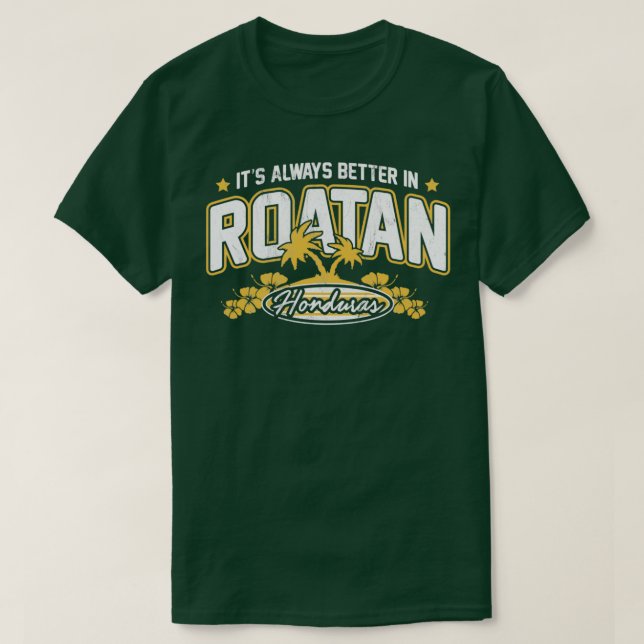 Roatan Honduras Souvenir Roatan Gift Travel T Shirt (Design framsida)