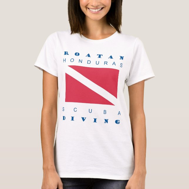 Roatan Honduras T Shirt (Framsida)