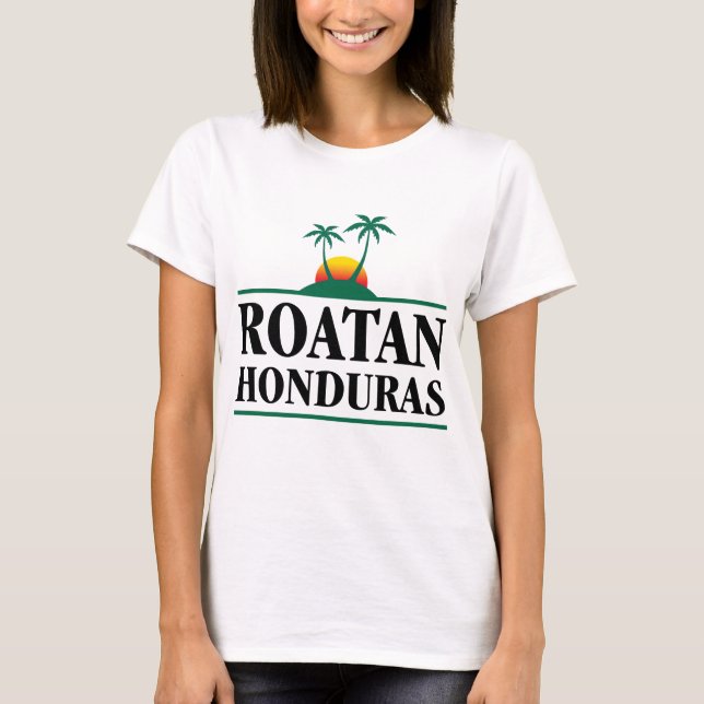 Roatan Honduras T Shirt (Framsida)