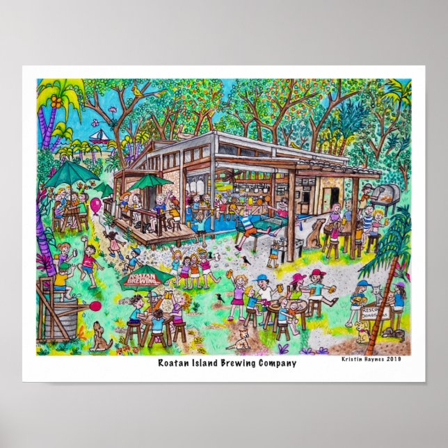 Roatan Island Brewing Company Poster (Framsidan)