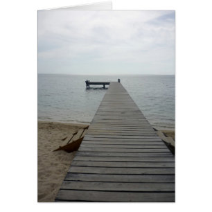 roatán Long pier Hälsningskort