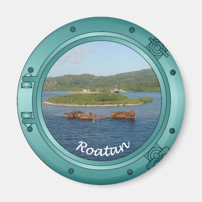 Roatan Porthole Magnet (Framsidan)