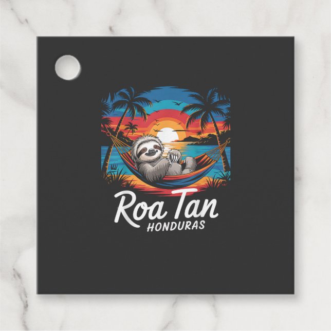 Roatan sengångare, Roatan Honduras sengångare, Roa Gåvor Etiketter (Framsida)
