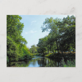 Roath Park Sjö, Cardiff, Wales Postcard Vykort