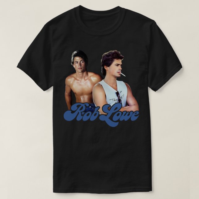 Rob Lowe Sexy 80s Aesthetic Design T Shirt (Design framsida)