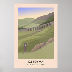 Rob Roy Way Scotlands Great Trails Affisch