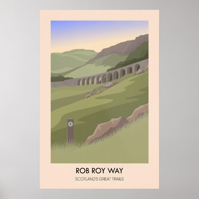 Rob Roy Way Scotlands Great Trails Affisch (Framsidan)