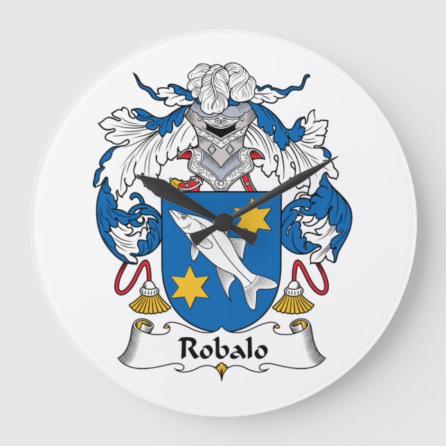 Robalo Family Crest Stor Klocka (Framsida)