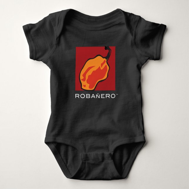 Robañero Logotyp Baby T Shirt (Framsida)