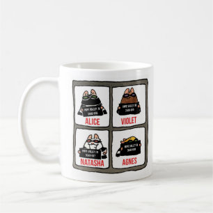 Robber Mice Mugshot-Mugg med Sneaking Natasha Kaffemugg