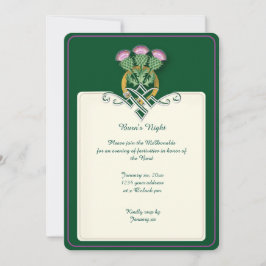 Robbie brns Thistle Inbjudningar