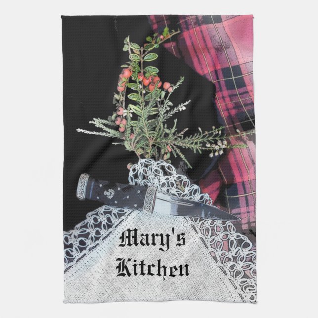 Robbie Burns avslappnad tea towel Kökshandduk (Vertikal)