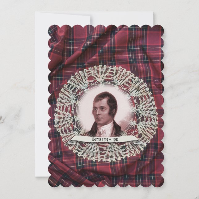 Robbie Burns Highland-inbjudan Inbjudningar (Framsida)