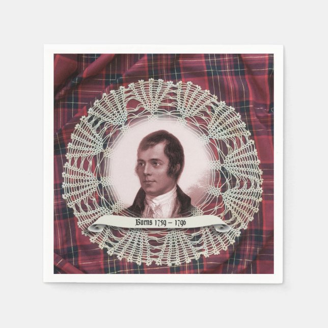 Robbie Burns Highland napkins Pappersservett (Framsidan)