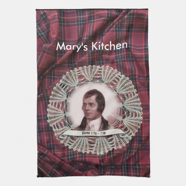 Robbie Burns Highland tea towel Kökshandduk (Vertikal)