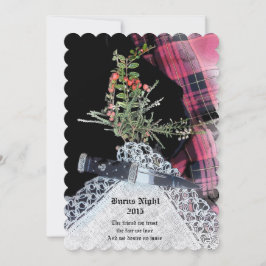 Robbie Burns-inbjudan till Avslappnad middag Inbjudningar
