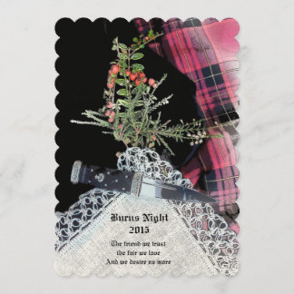 Robbie Burns-inbjudan till Avslappnad middag Inbjudningar