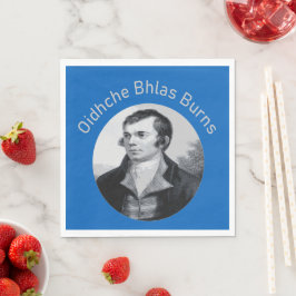 Robbie Burns - Oidhche Bhlas Burns Ljust Grå Pappersservett
