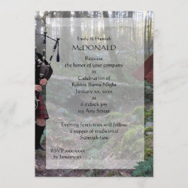 Robbie Burns Piper Inbjudningar