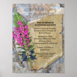 Robbie Burns Rustic - HändelsePoster Poster