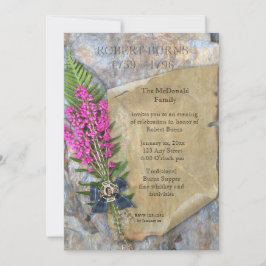 Robbie Burns Rustic-inbjudan Inbjudningar