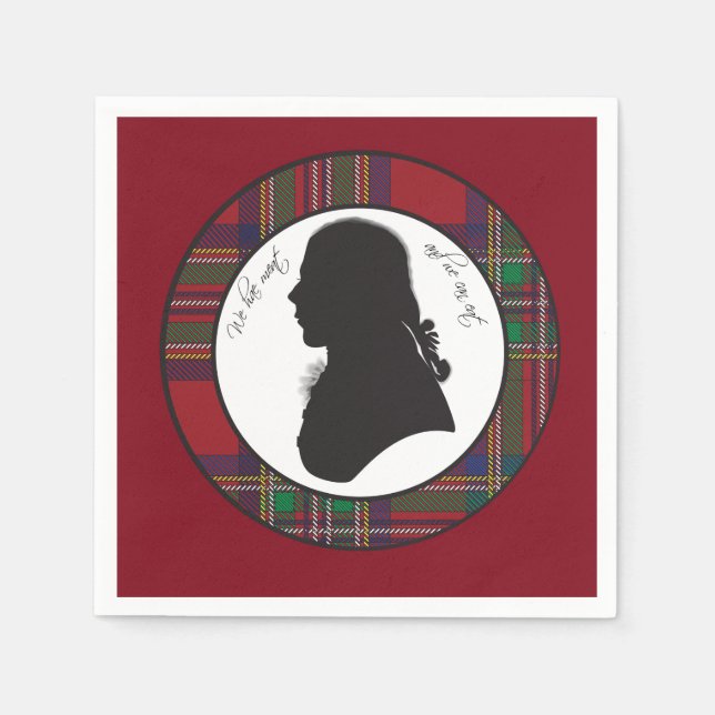 Robbie Burns silhouette napkins Pappersservett (Framsidan)