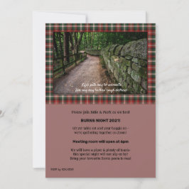 Robbie Burns Social-mediekampanj Meddelande