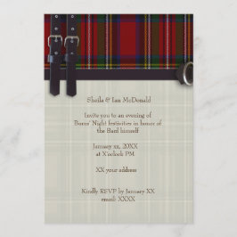 Robbie Burns Traditional Inbjudningar