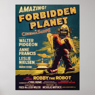 Robbie Robot Forbidden Planet Poster