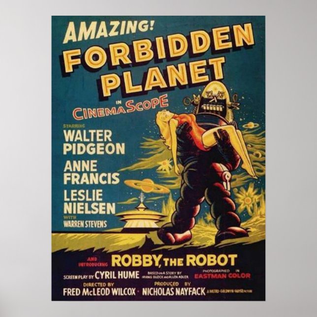 Robbie Robot Forbidden Planet Poster (Framsidan)