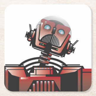 Robbie robotkustfartyget underlägg papper kvadrat
