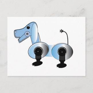 Robbie Steampunk Hund Vykort