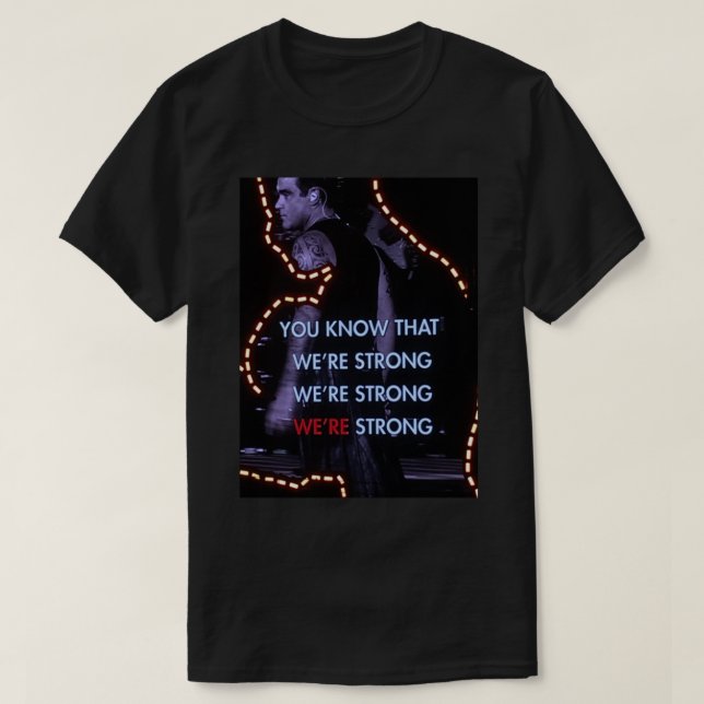 Robbie Williams Premium T Shirt (Design framsida)