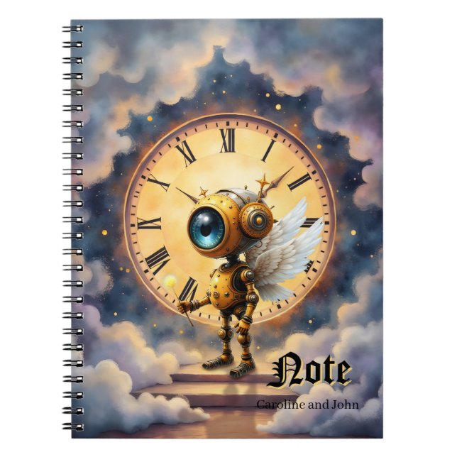 Robby den bevingade tidshållaren – Wings of Time-s Anteckningsbok (Framsidan)