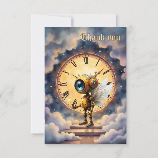 Robby den bevingade tidshållaren – Wings of Time-s Tack Kort (Framsida)