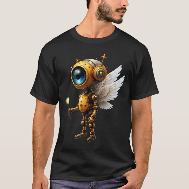 Robby the Winged Timekeeper – Wings of Time Series T Shirt (Framsida)