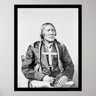 Robe 1870 för Cheyenne indier lite Poster