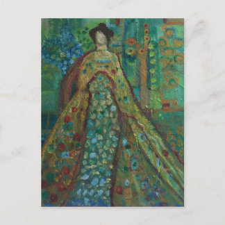 Robed Woman Vykort