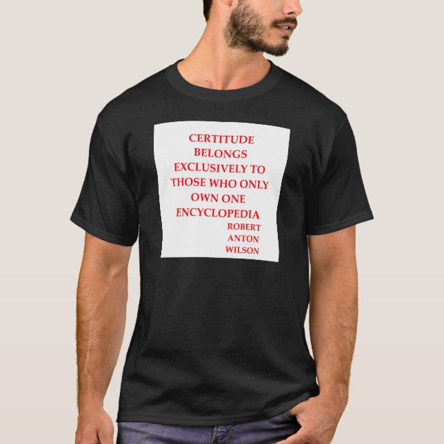 robert anton wilson citationstecken tröja (Framsida)