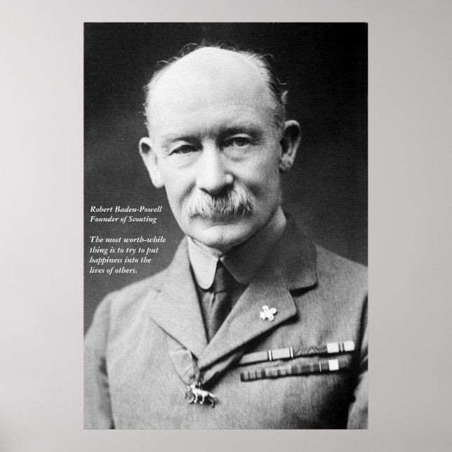 Robert Baden-Powell Poster (Framsidan)