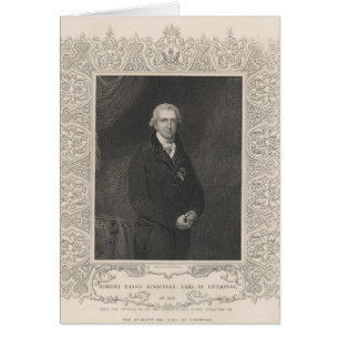 Robert Banker Jenkinson, 2nd Earl of Liverpool Hälsningskort