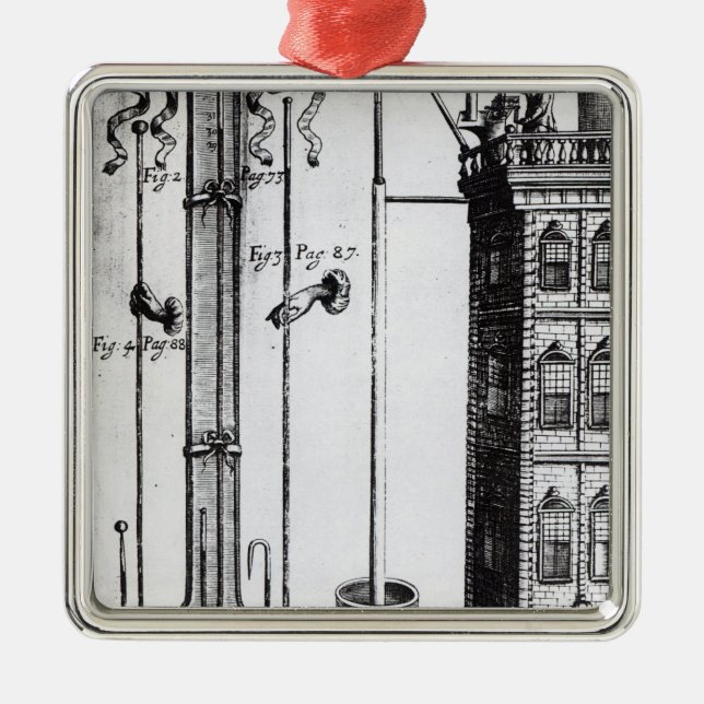 Robert Boyles utveckling av vatten pumpar Julgransprydnad Metall (Framsidan)