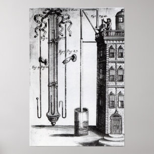 Robert Boyles utveckling av vatten pumpar Poster